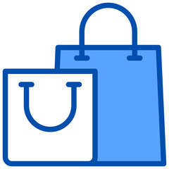 shopping blue style icon