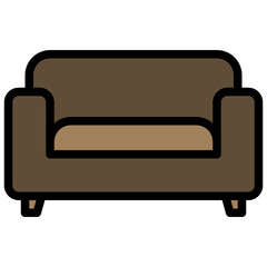 furniture color line style icon