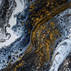 Fluid art, acrylic pour, abstract painting