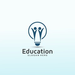 Learning Center vector logo design template