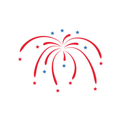 beautiful firework celebrate vector illustration design