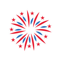 firework vector illustration design