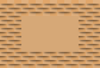 Brown abstract 3d textured background with copy space