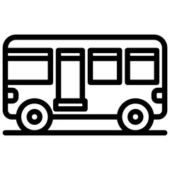 Bus outline style icon