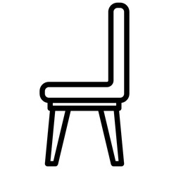 Chair outline style icon