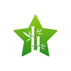 Star Bamboo logo vector template, Creative Bamboo logo design concepts