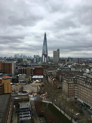 Fototapeta na wymiar A tall building in a city of London panorama