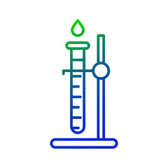 Beaker icon vector