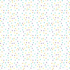 Seamless pattern with random repeat colorful confetti.