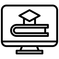 Diploma outline style icon
