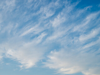 青空と流れる白雲