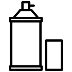 Spray can outline style icon