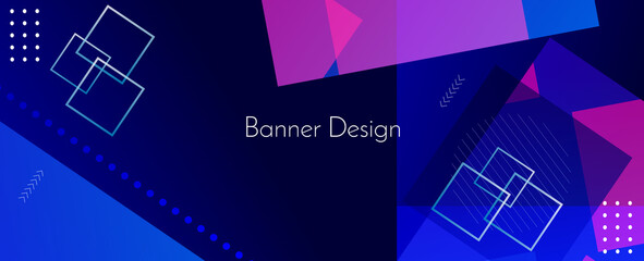Modern stylish abstract geometric elegant banner pattern background vector