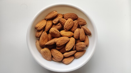 almonds on a plate