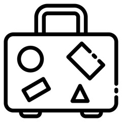 Travel bag,expenses,money,business,cost outline style icon