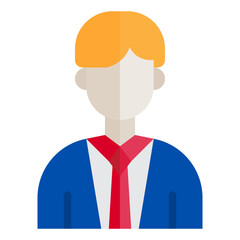 Man flat style icon