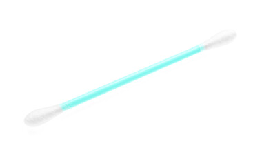 Cotton swab on white background