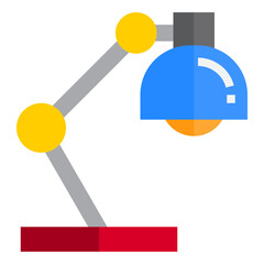 Lamp flat style icon