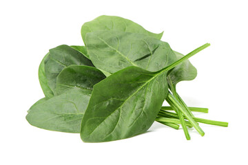 Spinach on white background