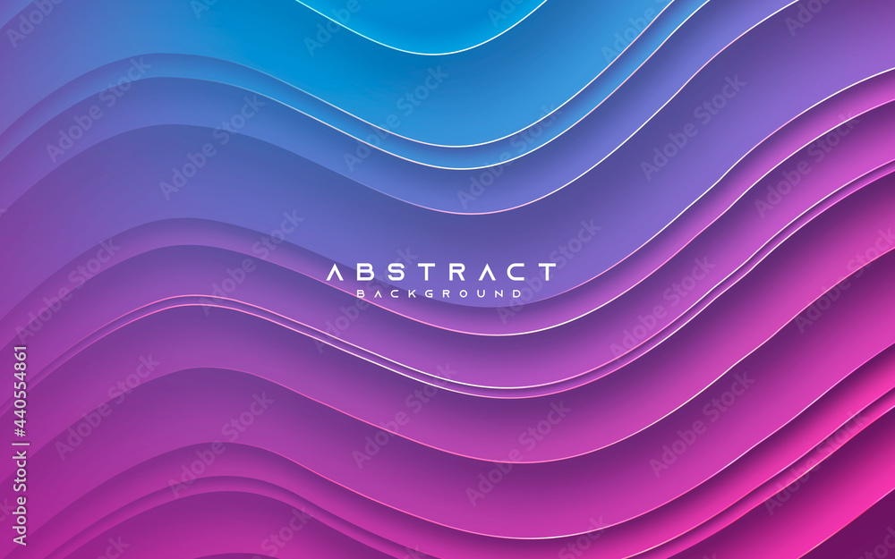 Canvas Prints abstract modern background gradient color wavy light and shadow decoration