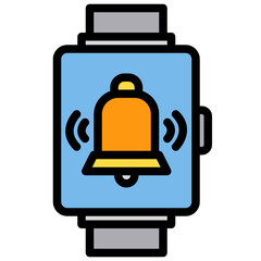 Alarm color line style icon