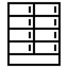 Cabinet outline style icon