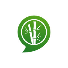 Chat Bamboo logo vector template, Creative Bamboo logo design concepts