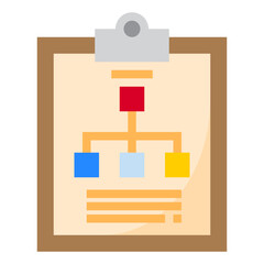 Diagram flat style icon