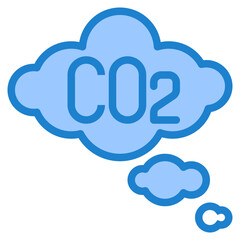 CO2 blue style icon