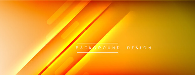 Dynamic lines abstract background. 3D shadow effects and fluid gradients. Modern overlapping forms