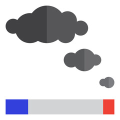 Cigarrete flat style icon