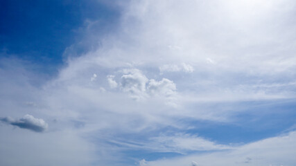 Fototapeta na wymiar blue sky with cloud in sunshine day.