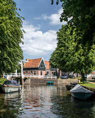 Fototapeta premium Houses in the typical Dutch town Monnickendam, the Netherlands