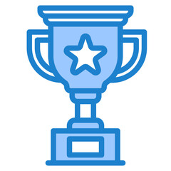 Trophy blue style icon
