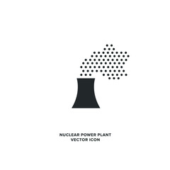Nuclear Power Plant Vector Icon