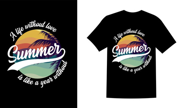 summer t shirt design vector illustration. summer t shirt, summer surfing t shirt. summer sublimation t shirt Vector illustration