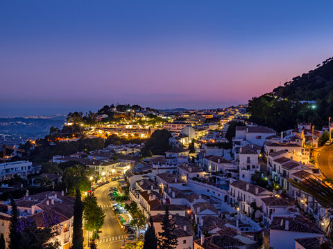 Mijas village in Andalusia with white houses, Spain