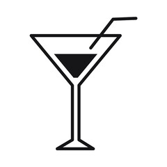 Cocktail icons symbol vector elements for infographic web