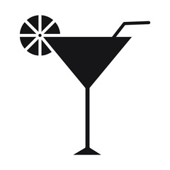 Cocktail icons symbol vector elements for infographic web