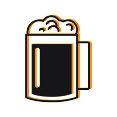 Cocktail icons symbol vector elements for infographic web