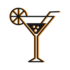 Cocktail icons symbol vector elements for infographic web