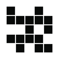 crossword icons symbol vector elements for infographic web