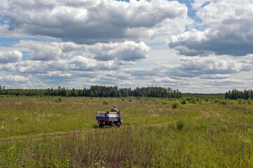 Fototapeta premium Cargo motorcycle
