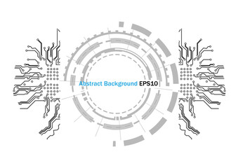 abstract vector digital circuit technology background concept with technology,illustration vector for graphic design