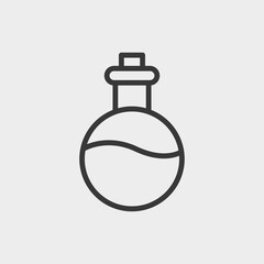 Bottle icon isolated on background. Oil glass symbol modern, simple, vector, icon for website design, mobile app, ui. Vector Illustration
