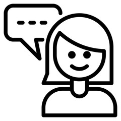 Information outline style icon