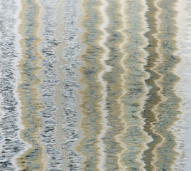 Reflection of multi-storey buildings in the water