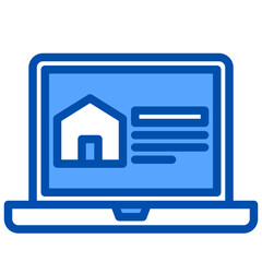 Website blue style icon
