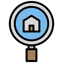 Search color line style icon