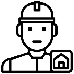 Avatar outline style icon